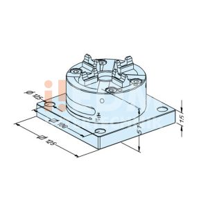 Morsa manual 100 com placa - Image 2