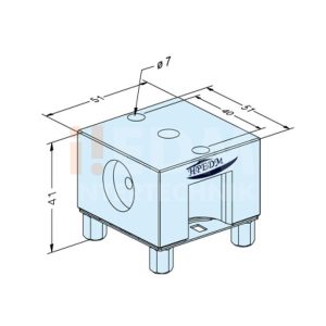 Porta eletrodos com slot posiconador - Image 2